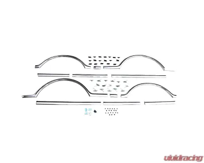 AMD 12-Piece Side Molding Set w/ Clips Chevrolet | GMC C/K Fleetside Shortbed Pickup 1967-1968 - X299-4067-6S