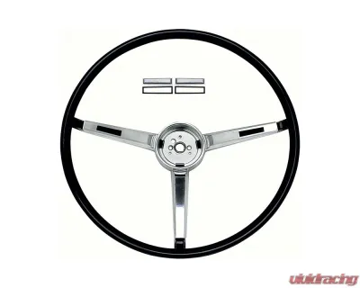 AMD Black Steering Wheel & Shroud Chevrolet Chevy II | Nova | Malibu SS 396 | Chevelle SS 396 | El Camino SS 1967 - X459-3467-BLK