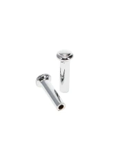 AMD Pair Chrome Door Lock Knobs Ford Fairlane | Galaxie | Bronco | F-Series Pickup Truck 1968-1974                                     - X536-8068-P - Image 3