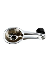 AMD Chrome Window Crank Handle w/ Black Knbo Chevrolet Chevy II | Nova | Malibu | El Camino 1962-1964                                     - X546-3062-2 - Image 3
