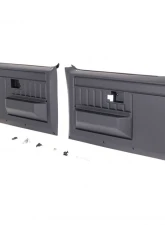 AMD Pair Black Front Door Panels Chevrolet | GMC C/K Truck | Blazer | Jimmy | Suburban 1981-1987                                     - X548-4081-BP - Image 2