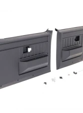 AMD Pair Black Front Door Panels Chevrolet | GMC C/K Truck | Blazer | Jimmy | Suburban 1981-1987                                     - X548-4081-BP - Image 3