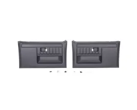 AMD Pair Black Front Door Panels Chevrolet | GMC C/K Truck | Blazer | Jimmy | Suburban 1981-1987
