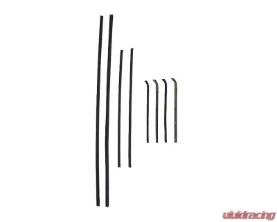 AMD 8-Piece Front Door Window Channels Seal Kit Chevrolet | GMC C/K Pickup Truck | Suburban w/out Metal Framed Glass 1960-1963 - X553-4060-2S