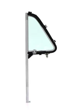 AMD Green Glass LH Vent Window Assembly w/ Chrome Sash Chevrolet | GMC Pickup Truck | Suburban 1954-1955                                     - X560-4053-LS - Image 3