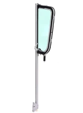 AMD Green Tinted Glass LH Vent Window Assembly w/ Chrome Frame Chevrolet | GMC Pickup Truck | Suburban 1955-1959                                     - X560-4055-2TLS - Image 3