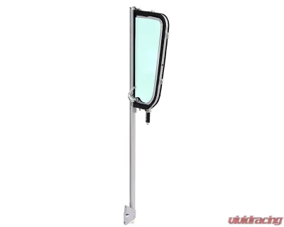 AMD Green Tinted Glass LH Vent Window Assembly w/ Chrome Frame Chevrolet | GMC Pickup Truck | Suburban 1955-1959 - X560-4055-2TLS