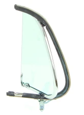 AMD Green Tint Glass LH Vent Window Assembly w/ Chrome Frame Ford F1 | F2 Pickup Truck 1948-1950                                     - X560-4548-2TLS - Image 3