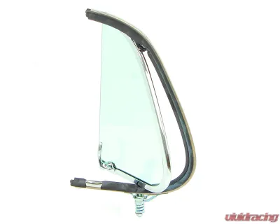 AMD Green Tint Glass LH Vent Window Assembly w/ Chrome Frame Ford F1 | F2 Pickup Truck 1948-1950 - X560-4548-2TLS
