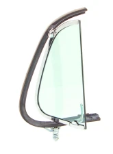 AMD Green Tint Glass LH Vent Window Assembly w/ Chrome Frame Ford F1 | F2 Pickup Truck 1948-1950                                     - X560-4548-2TLS - Image 4