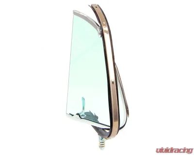 AMD Green Tint Glass RH Vent Window Assembly w/ Chrome Frame Ford F1 | F2 Pickup Truck 1948-1950 - X560-4548-2TRS