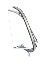 AMD Clear Glass RH Vent Window Assembly w/ Chrome Frame Ford F1 | F2 Pickup Truck 1951-1952                                     - X560-4551-2CRS - Image 2