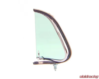 AMD Green Tint Glass LH Vent Window Assembly w/ Chrome Frame Ford F1 | F2 Pickup Truck 1951-1952 - X560-4551-2TLS