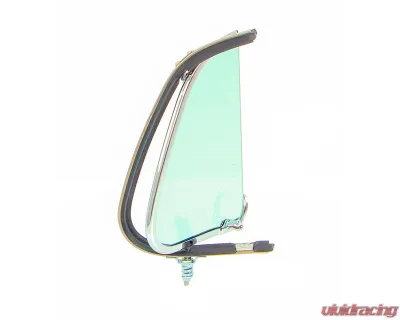 AMD Green Tint Glass RH Vent Window Assembly w/ Chrome Frame Ford F1 | F2 Pickup Truck 1951-1952 - X560-4551-2TRS
