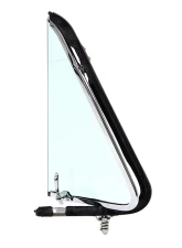 AMD Green Tint Glass LH Vent Window Assembly w/ Chrome Frame Ford F-Series Pickup Truck 1953-1955                                     - X560-4553-2TLS - Image 2