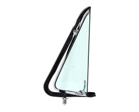 AMD Green Tint Glass LH Vent Window Assembly w/ Chrome Frame Ford F-Series Pickup Truck 1953-1955