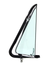 AMD Green Tint Glass LH Vent Window Assembly w/ Chrome Frame Ford F-Series Pickup Truck 1953-1955                                     - X560-4553-2TLS - Image 3