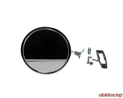 AMD Round Outside Door Mirror w/ Bowtie Chevrolet Chevy II | Nova | Chevelle | El Camino | Camaro 1966-1967 - X570-3066