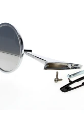 AMD Round Outside Door Mirror w/ Bowtie Chevrolet Chevy II | Nova | Chevelle | El Camino | Camaro 1966-1967                                     - X570-3066 - Image 3