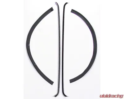 AMD 4-Piece Front Door Beltline Window Felt Kit Chevrolet | GMC Pickup Truck | Suburban 1947-1950 - X582-4047-4S