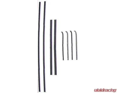 AMD 8-Piece Front Door Window Channel Kit Chevrolet | GMC C/K Pickup Truck | Suburban w/ Metal Framed Glass 1960-1963 - X582-4060-8S