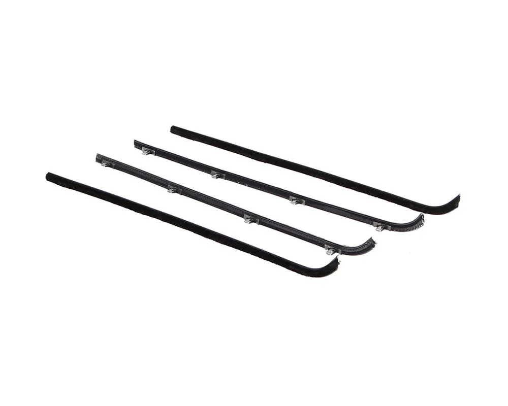 AMD 4-Piece Front Door Window Felt Kit w/ OEM Black Beads Chevrolet | GMC C/K Pickup Truck | Suburban 1964-1966 - X582-4064-4S