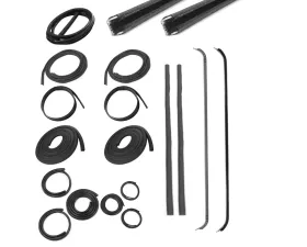 AMD 11-Piece Full Weatherstrip Kit w/ Reveal Trim Groove Chevrolet | GMC Pickup Truck 1947-1948