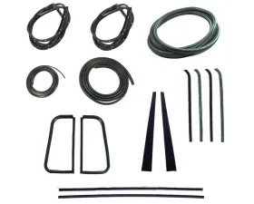 AMD 9-Piece Full Weatherstrip Kit w/ Reveal Trim Groove Chevrolet | GMC Pickup Truck 1955-1959