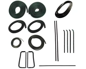 AMD 12-Piece Full Weatherstrip Kit Chevrolet | GMC C/K Pickup Truck w/out Metal Framed Glass 1960-1963