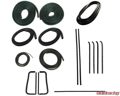 AMD 12-Piece Full Weatherstrip Kit Chevrolet | GMC C/K Pickup Truck w/out Metal Framed Glass 1960-1963 - X599-4060-2S