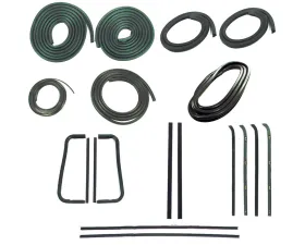 AMD 9-Piece Full Weatherstrip Kit Chevrolet | GMC C/K Pickup Truck w/out Metal Framed Glass 1960-1963