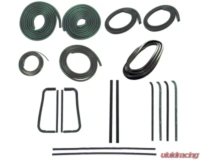 AMD 9-Piece Full Weatherstrip Kit Chevrolet | GMC C/K Pickup Truck w/out Metal Framed Glass 1960-1963 - X599-4060-S