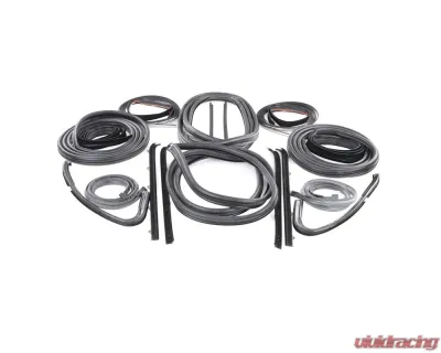 AMD 20-Piece Full Truck Weatherstrip Kit w/ Chrome Reveal Lock Strip Chervrolet | GMC C/K Pickup 1978-1980 - X599-4078-1S