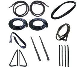 AMD 18-Piece Full Weatherstrip Kit w/ Black Reveal Lock Strip Chervrolet | GMC C/K Pickup Truck 1978-1980
