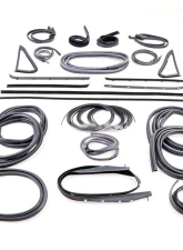 AMD 26-Piece Full Weatherstrip Kit w/ Chrome Lock Strip Chervrolet | GMC C/K Pickup Truck | Blazer | Jimmy 1985-1991                                     - X599-4385-1 - Image 2