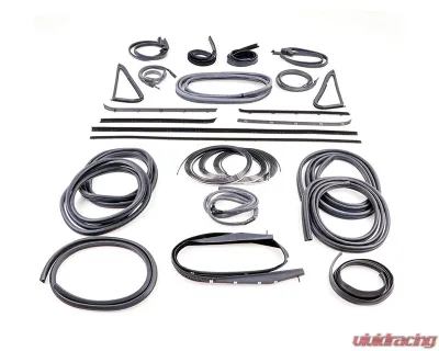 AMD 26-Piece Full Weatherstrip Kit w/ Chrome Lock Strip Chervrolet | GMC C/K Pickup Truck | Blazer | Jimmy 1985-1991 - X599-4385-1