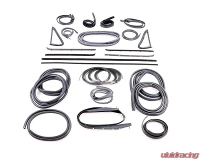 AMD 26-Piece Full Weatherstrip Kit w/ Chrome Lock Strip Chervrolet | GMC C/K Pickup Truck | Blazer | Jimmy 1985-1991 - X599-4385-1