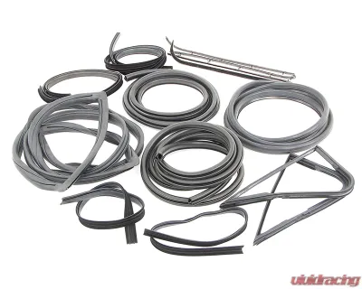 AMD 14-Piece Complete Weatherstrip Seal Kit Ford F-Series Pickup w/ Weatherstrip Trim Groove 1967-1970 - X599-4567-1S