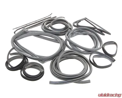 AMD 14-Piece Complete Weatherstrip Seal Kit Ford F-Series Pickup w/ Weatherstrip Trim Groove 1971-1972 - X599-4571-1S