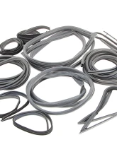 AMD 14-Piece Complete Weatherstrip Seal Kit Ford F-Series Pickup w/ Weatherstrip Trim Groove 1971-1972                                     - X599-4571-1S - Image 3