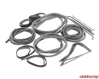 AMD 14-Piece Complete Weatherstrip Seal Kit Ford F-Series Pickup w/ Weatherstrip Trim Groove 1971-1972 - X599-4571-1S