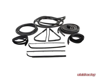 AMD 14-Piece Complete Weatherstrip Seal Kit Ford F-Series Pickup w/out Weatherstrip Trim Groove 1971-1972 - X599-4571-S