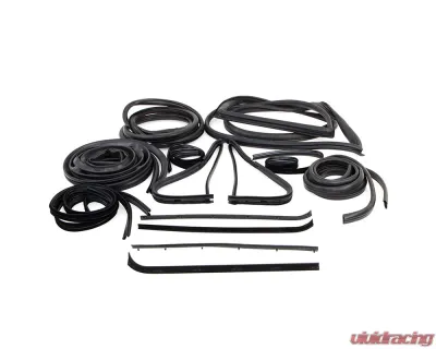 AMD 16-Piece Complete Weatherstrip Seal Kit Ford F-Series Pickup w/out Weatherstrip Trim Groove 1973-1979 - X599-4573-S