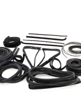 AMD 18-Piece Complete Weatherstrip Seal Kit Ford F-Series Pickup w/ Plastic Chrome Windshield Trim 1977-1979                                     - X599-4577-S - Image 3