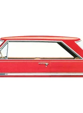 AMD 4-Piece Drip Rail Molding Set Chevrolet Chevy II | Nova Hardtop 1962-1965                                     - X630-3062-2S - Image 3