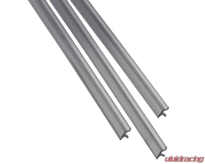 AMD 3-Piece Chrome Rear Window Gasket Lock Strip Set Dodge Dart | Plymouth Valiant Sedan 1967 - X661-1067-1S