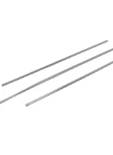 AMD 3-Piece Chrome Rear Window Gasket Lock Strip Set Dodge Dart | Plymouth Valiant Sedan 1967                                     - X661-1067-1S - Image 2