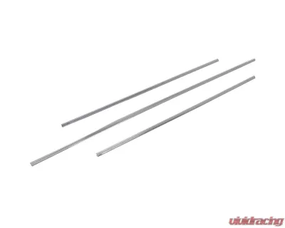 AMD 3-Piece Chrome Rear Window Gasket Lock Strip Set Dodge Dart | Plymouth Valiant Sedan 1967 - X661-1067-1S