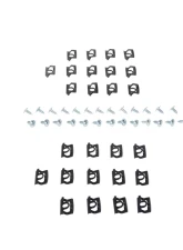 AMD 52-Piece Rear Window Reveal Molding Clip Set Plymouth Barracuda Fastback 1968-1969                                     - X671-1268-2S - Image 2