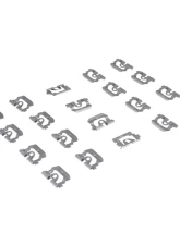 AMD 20-Piece Back Glass Molding Clip Set w/out Vinyl Top Chevrolet El Camino | GMC Sprint w/out Vinyl Top 1968-1972                                     - X671-3768-1S - Image 3